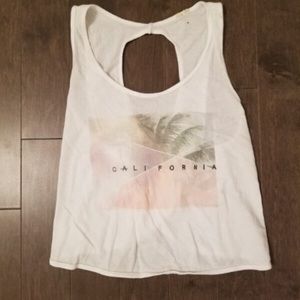 Hollister cross back tank top
